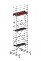 Layher Alu-Fahrgerüst 6,49 m Arbeitshöhe 7,30m Bild 1